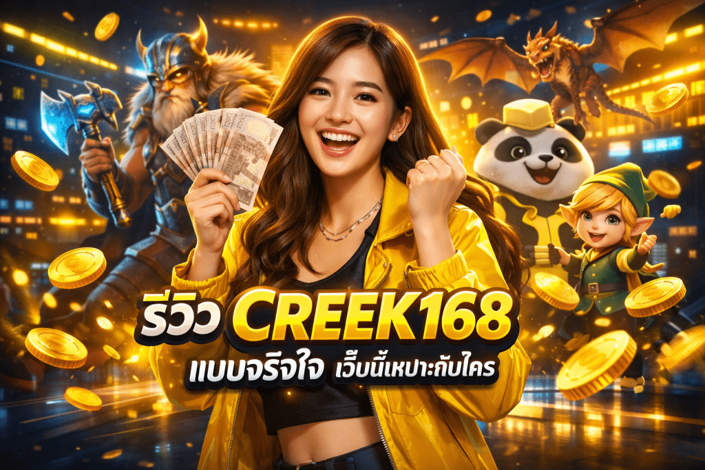 รีวิว CREEK168 แบบจริงใจ เว็บนี้เหมาะกับใคร